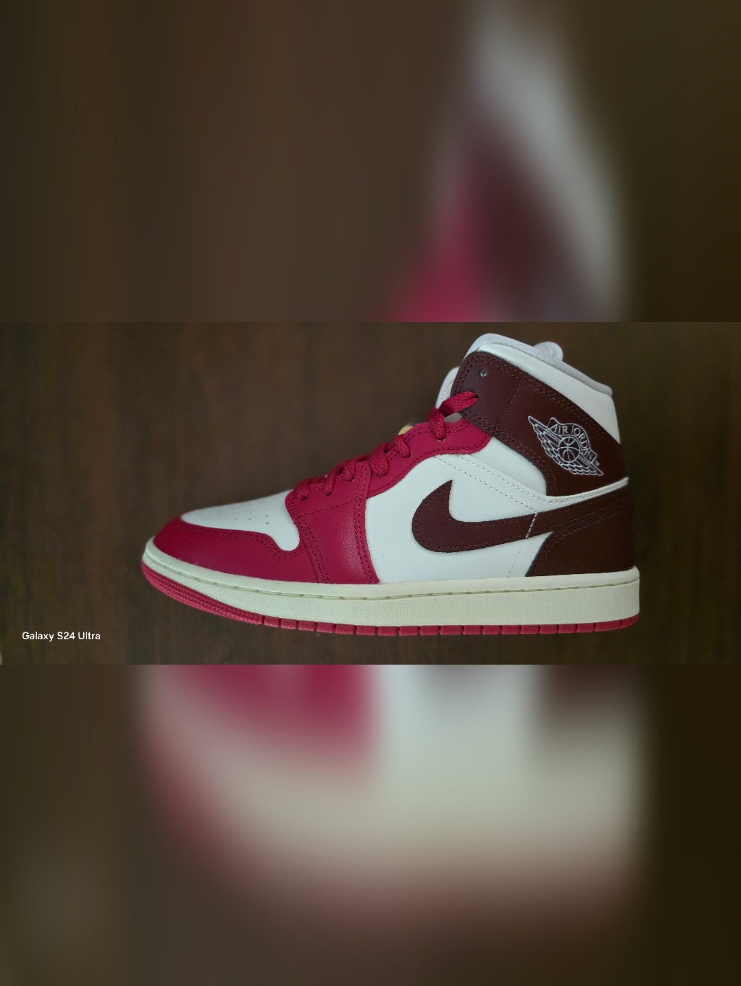 Jordan Wmns Air Jordan 1 Mid Mystic Hibiscus - 8.5 Wimen's